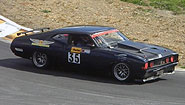 Tony van Tiel's Falcon racing in the Northern Muscle Cars series
